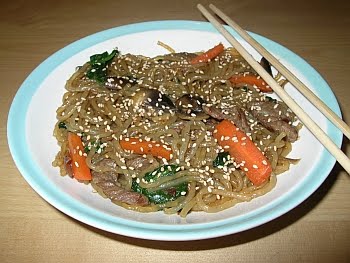 receta korean noodles camote