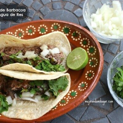 Barbacoa de Res receta con lengua y cachete