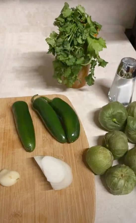 ingredientes salsa verde mexicana