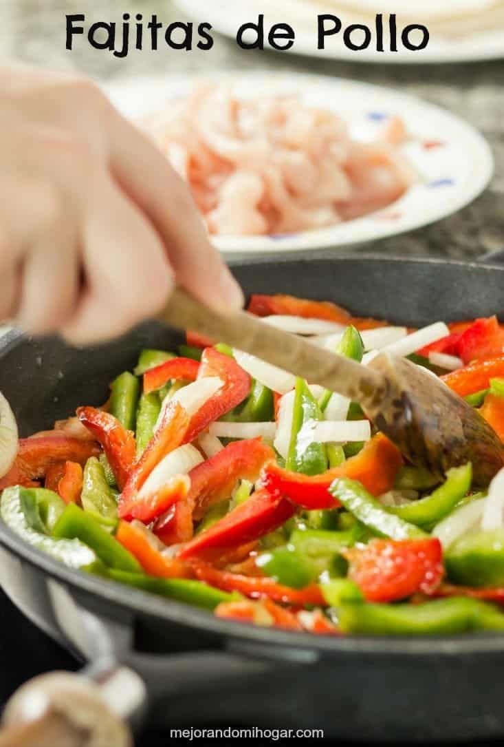 fajitas de pollo mexicanas