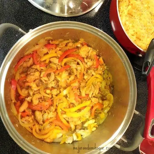 fajitas de pollo receta