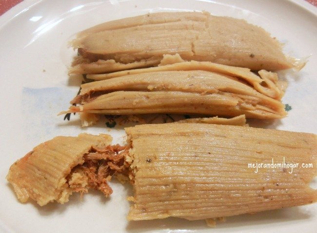 receta tamales mexicanos puerco 
