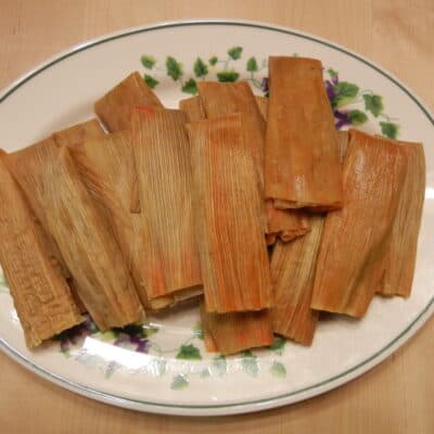 Receta Tamales Mexicanos de Pierna de Puerco