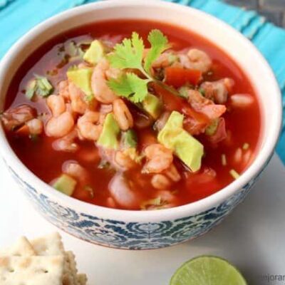 Coctél de Camarones fácil receta muy rica