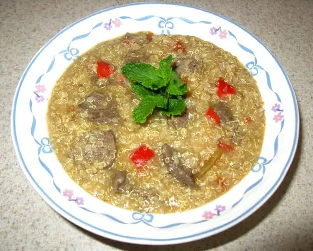 guiso de quinua o quinoa