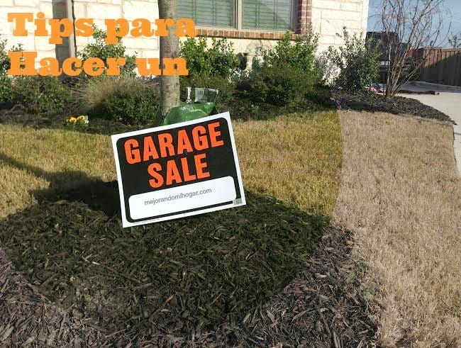 tips para venta de garage