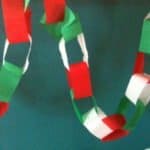 DIY paper chains for mexican fiesta