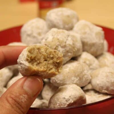 Receta de polvorones o galletas de nuez