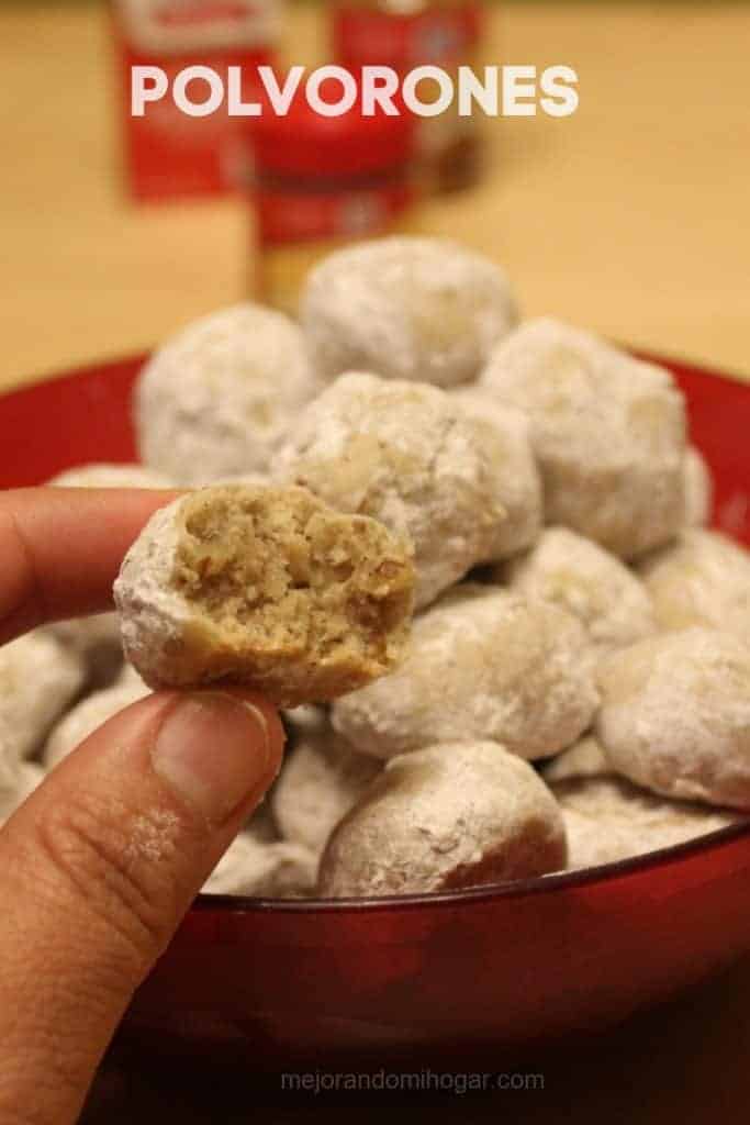 polvorones o galletas de nuez