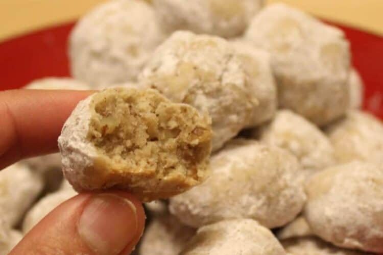 polvorones o galletas de nuez