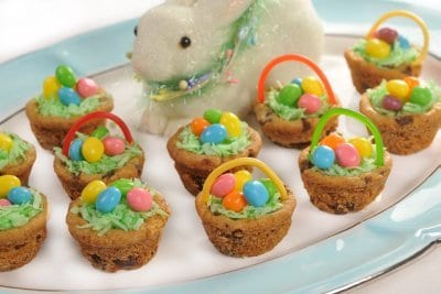 cupcakes de canasta de pascua