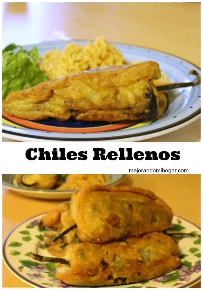 receta para chiles rellenos