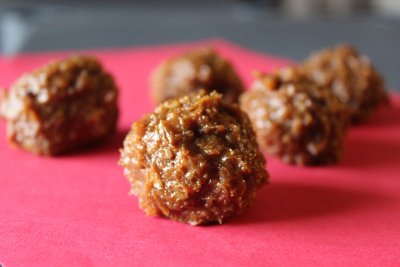 bolitas de leche quemada y nuez