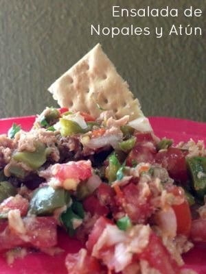 Ensalada de Nopales con Atún