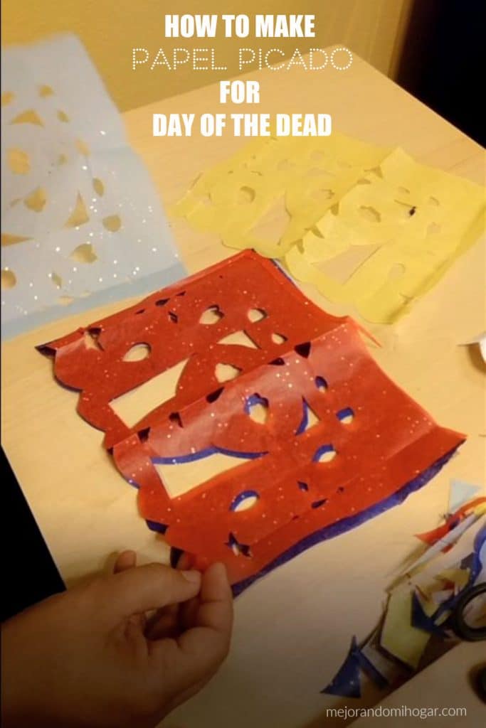 how to make a papel picado banner for day of the dead