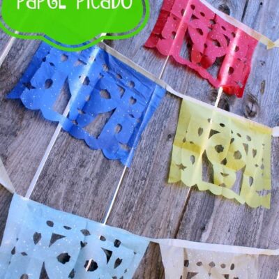 How to make a papel picado banner for day of the dead