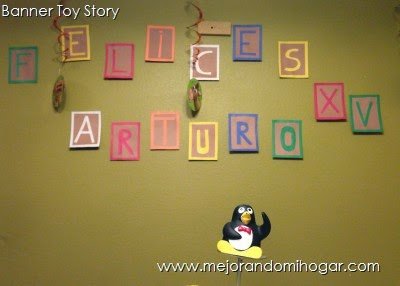 banner toy story party