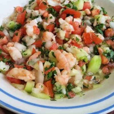 Receta Ceviche de Camarón Mexicano