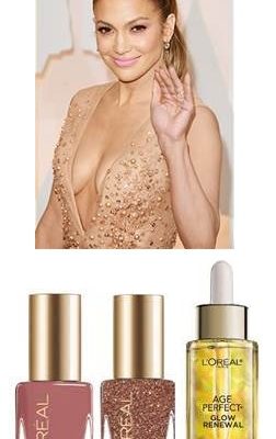 Copia el Maquillaje y Uñas de Jennifer Lopez en Oscar 2015