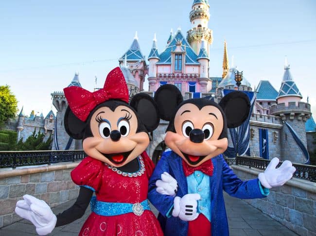 mickey y minnie diamante