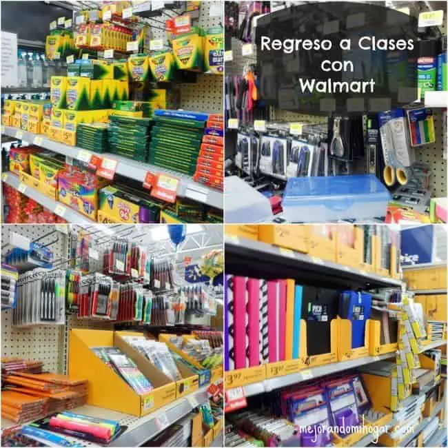 Regreso a clases con útiles de Walmart