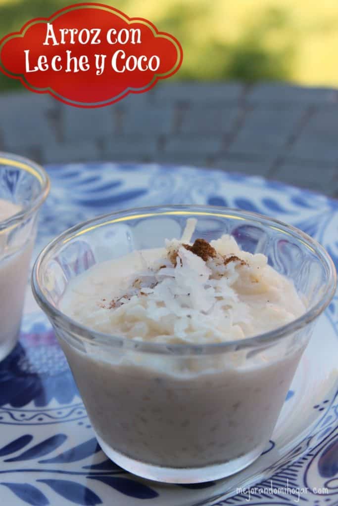 arroz con leche y coco receta rapida