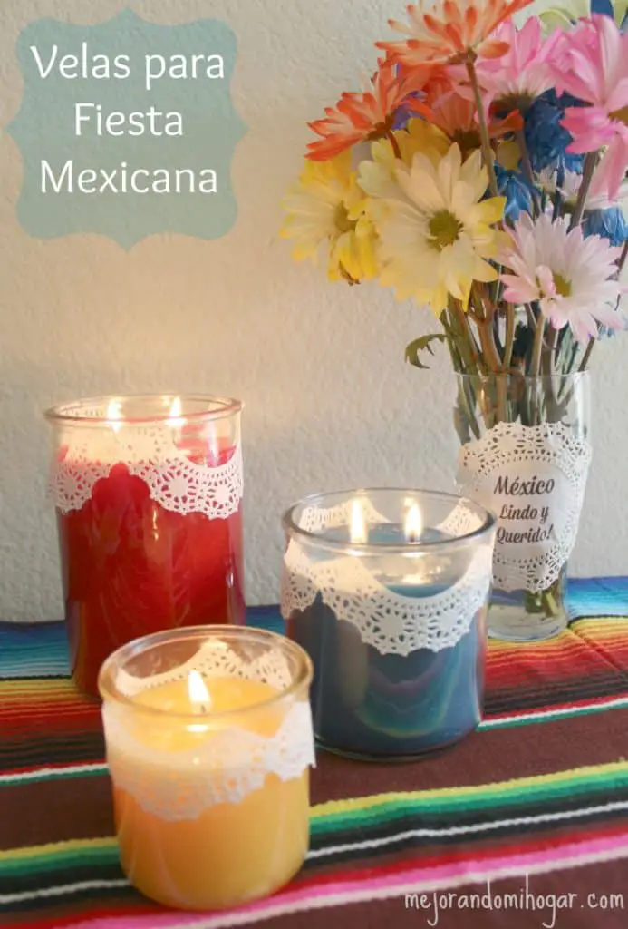 Candles for Mexican Festival