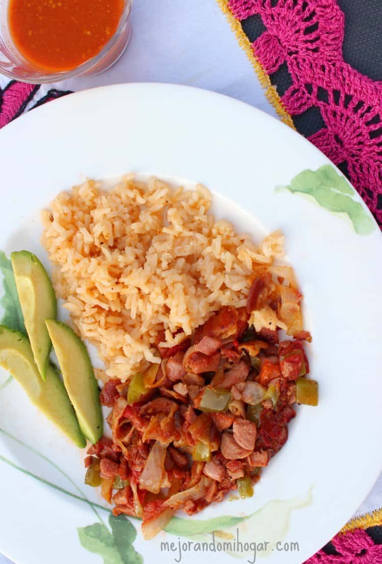 Tacos de Salchicha a la Mexicana
