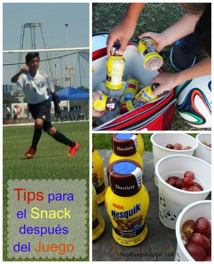 tips para el snack despues del juego de soccer
