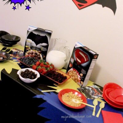 Batman V Superman SuperHero Cereal Table