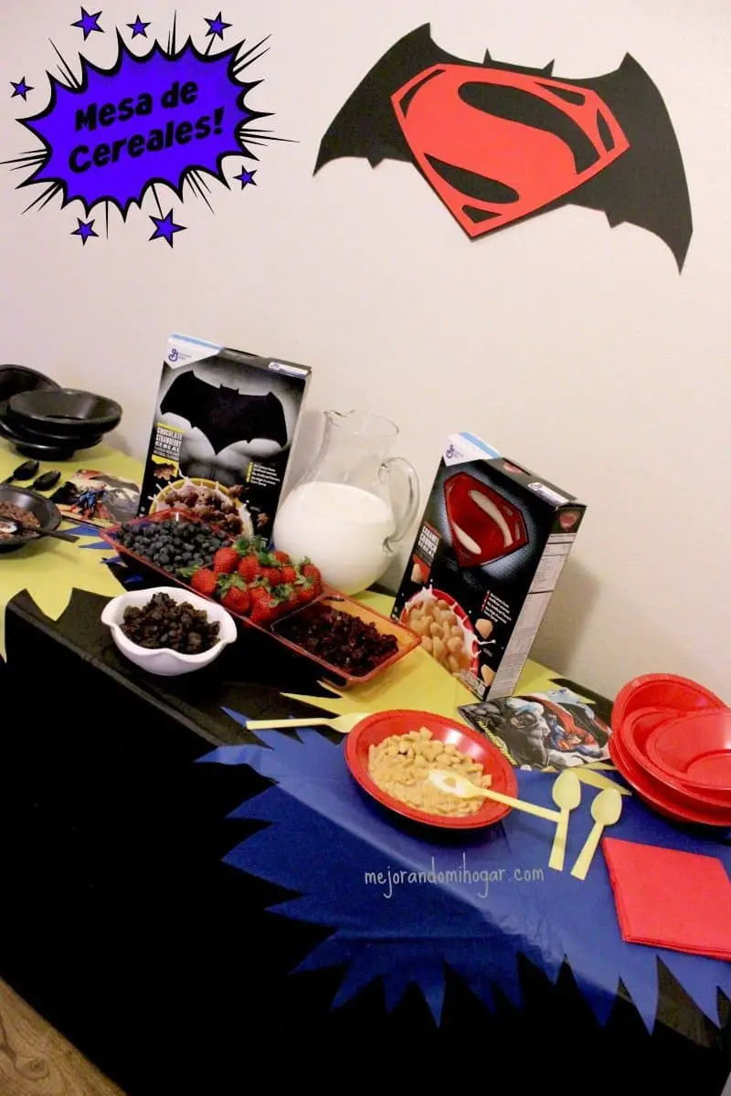 Mesa de Cereal de Super Heroes Batman V Superman