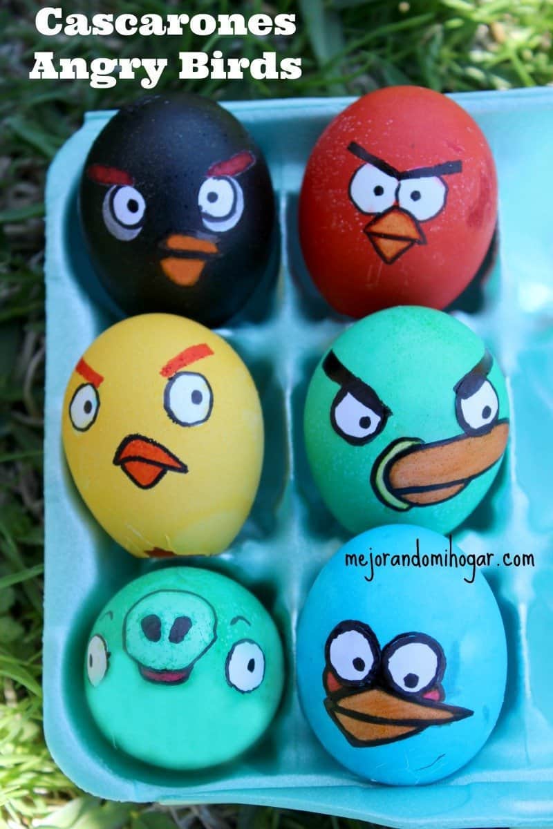 cascarones huevos angry birds