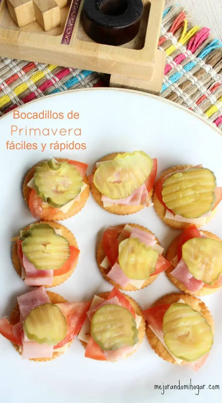 Bocadillos de Primavera fáciles y rápidos con Ritz