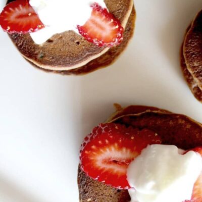 Chocolate pancake recipe with or without sprinkles