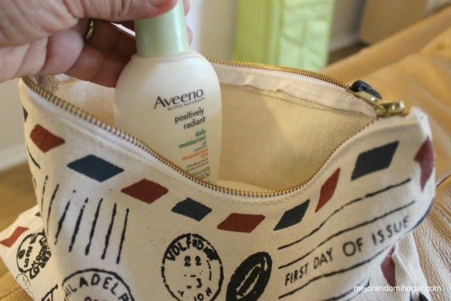 Tips for taking care of your skin when traveling with aveeno