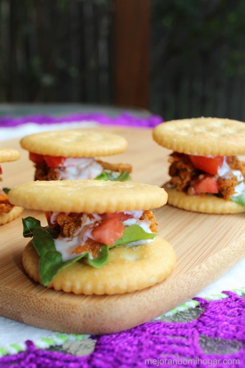 Sandwichitos de Carnitas en salsa roja