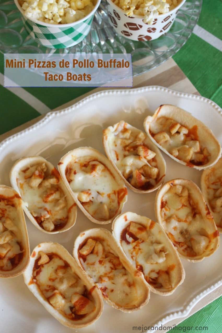 Mini Pizzas de Pollo Buffalo