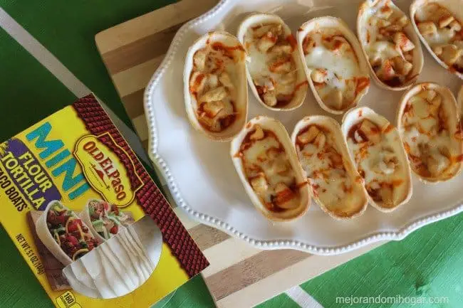 Mini Pizzas de Pollo Buffalo