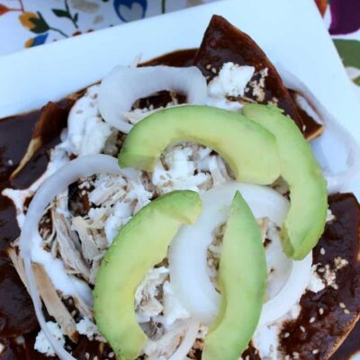 Chicken Mole Chilaquiles recipe