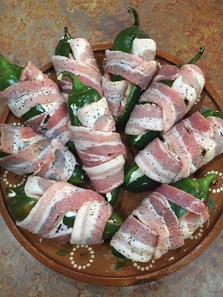 jalapeños stuffed with bacon