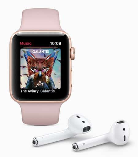 Reloy y audifonos Apple