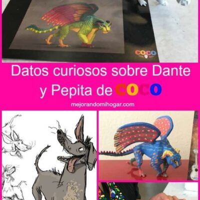 Un Xolo y un Alebrije personajes peculiares de Pixar COCO