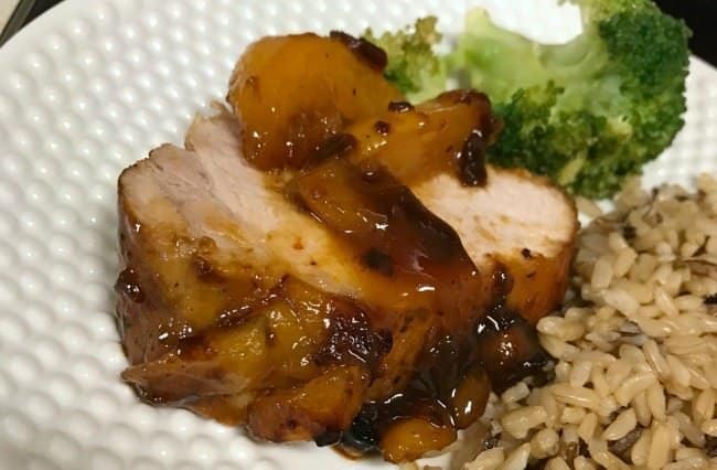 PORK TENDERLOIN WITH PEACH SAUCE