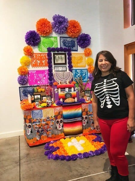 Colorful Day of the Dead Altar at Latino Cultural Center Dallas