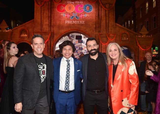 The creators of COCO with Antonhy Gonzalez