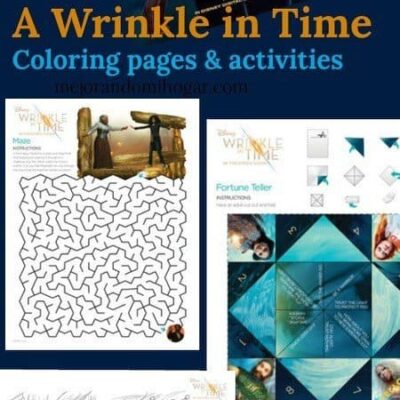 Disney’s A Wrinkle in Time Coloring sheets