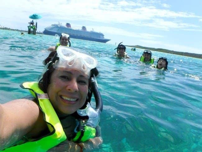 snorkeling disney island castaway cay