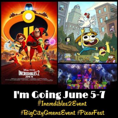 Vamos a LA a ver INCREDIBLES 2, BIG CITY GREENS y PIXAR FEST!