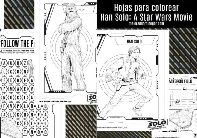 Hojas para colorear de Solo: A Star Wars Story