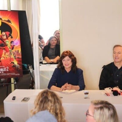 Bob Odenkirk and Catherine Keener, the Deavor brothers in Incredibles 2